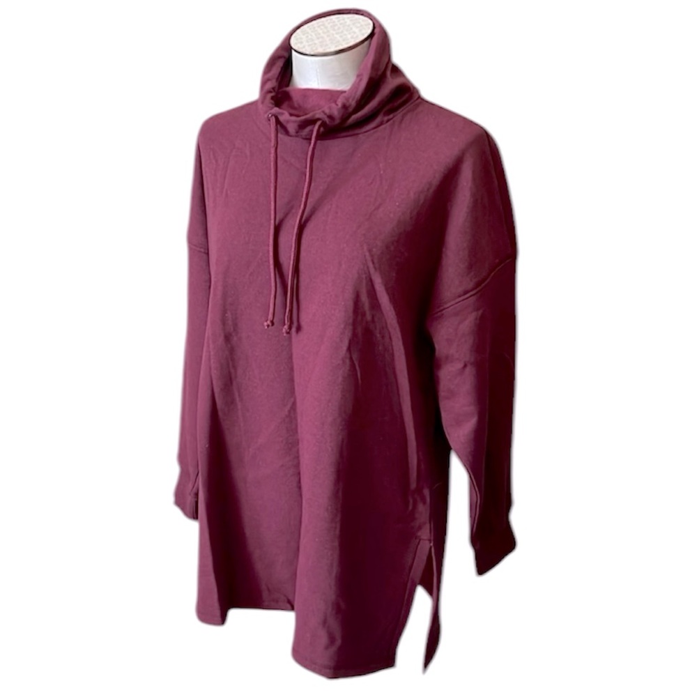 Adore Me Women’s Long Sweatshirt Color Cranberry Size Medium